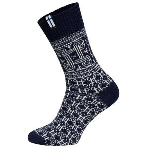 Woolwear Scandinavia Finse sokken Navy – 65% wol