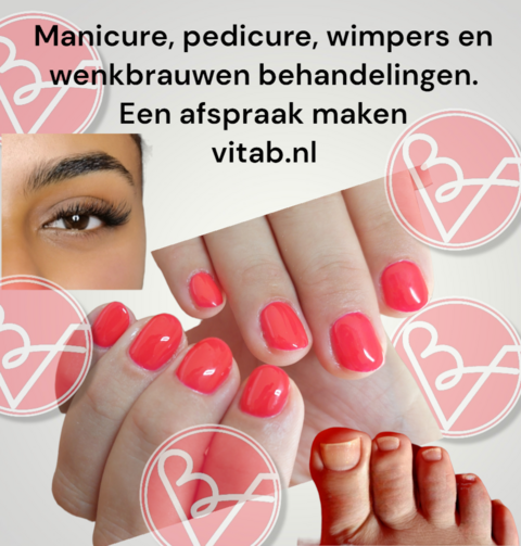 Manicure,  pedicure,  wimpers en wenkbrauwen behandelingen in Emmen.