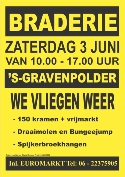 3 Juni 2023 Centrumbraderie in 's-Gravenpolder!