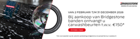 Bridgestone banden carwash actie