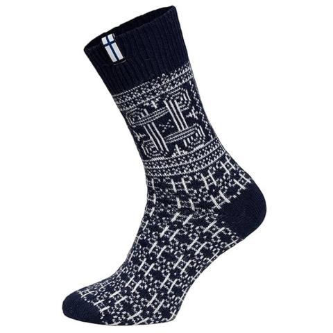 Woolwear Scandinavia Finse sokken Navy – 65% wol