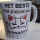 Beste nieuwe baan kat mok   kopie