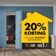 20% korting op vlakke Skantrae binnendeuren