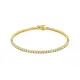 14K geelgouden tennisarmband met lab grown diamant vooraanzicht voor dames - City Juwelier