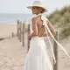 strand trouwjurk