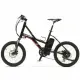 Benelli City Link Sport zwart-rood e-compactfiets 46cm frontaanzicht