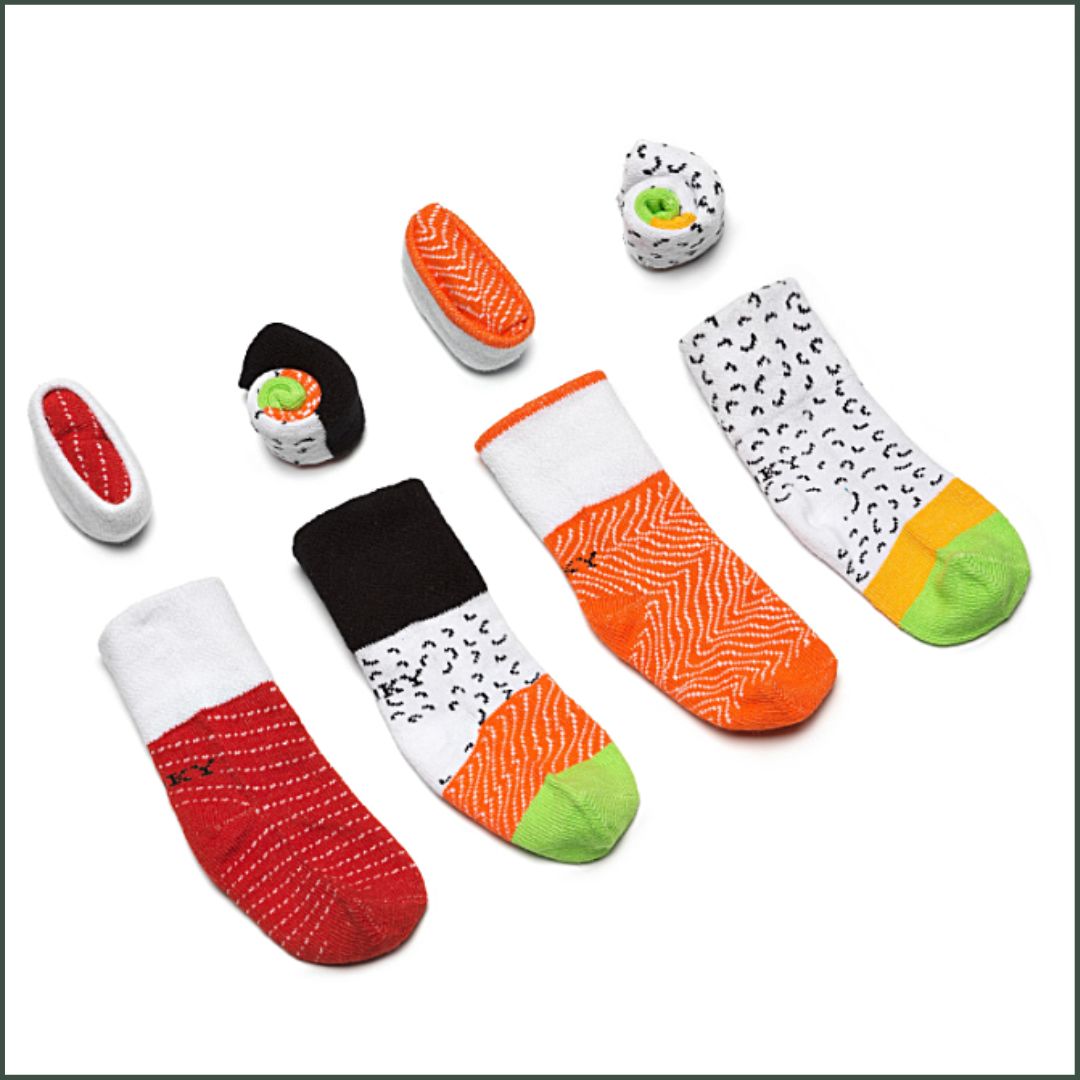 Gift Sushi Socks 4 pairs