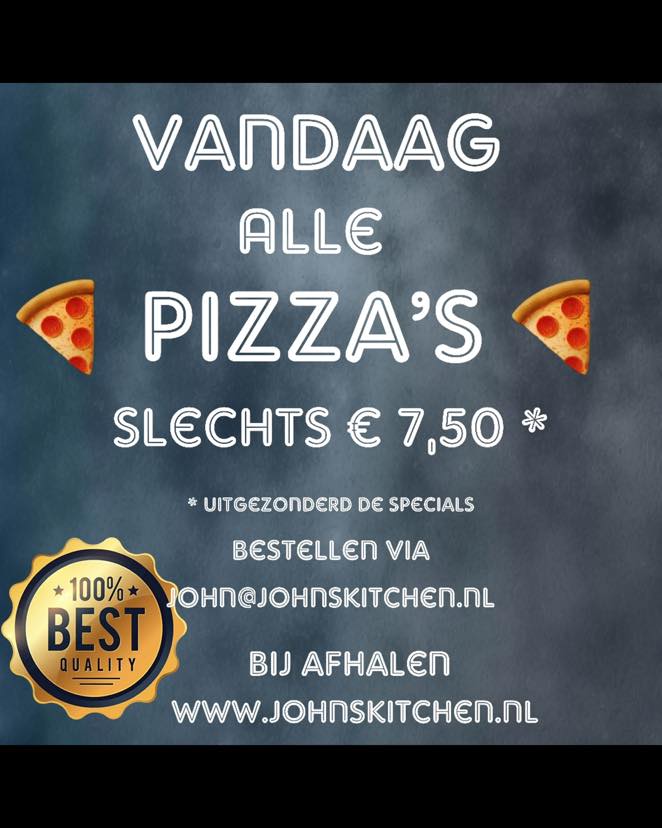Woensdag is pizzadag!