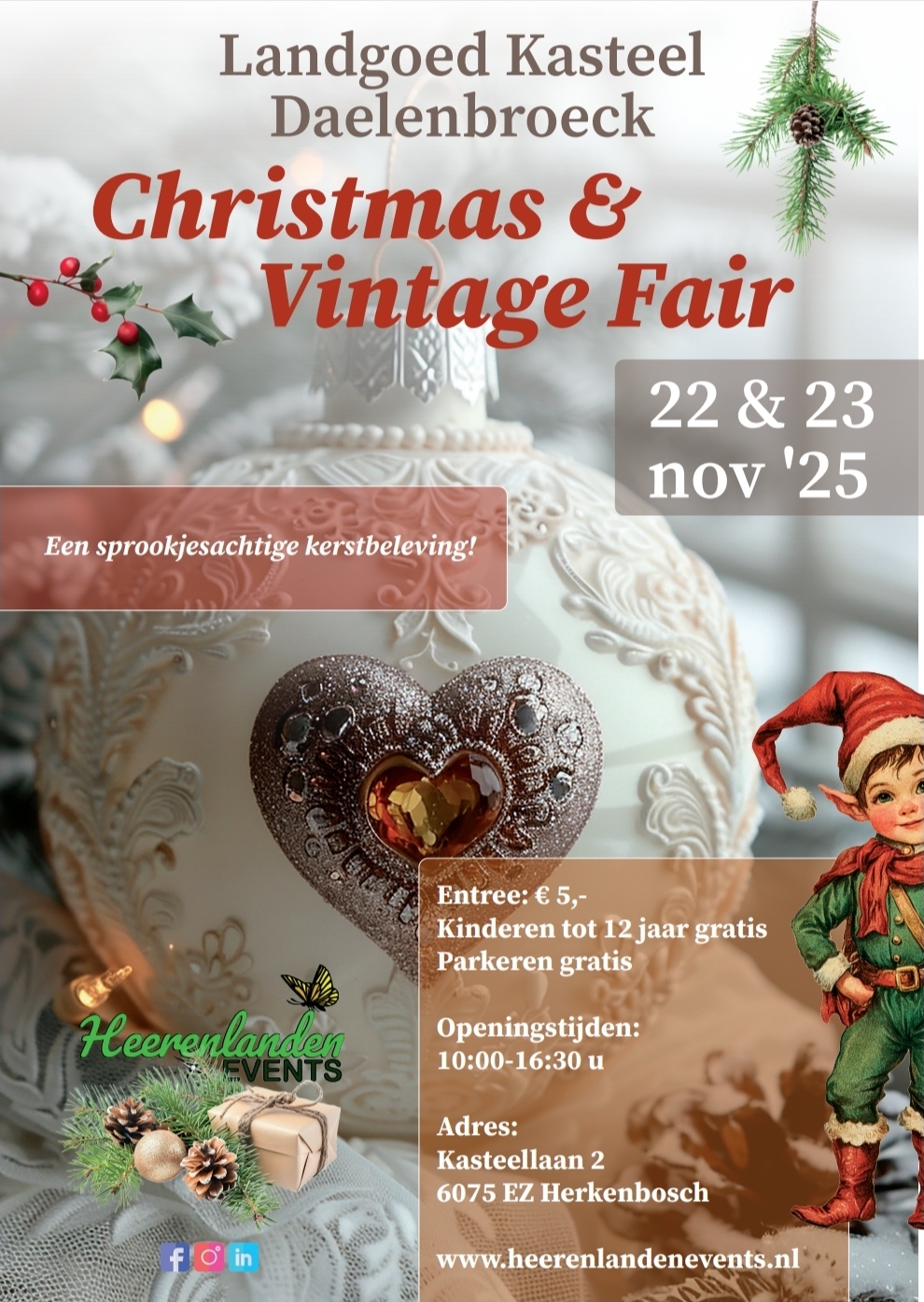 Christmas and Vintage op Kasteel Daelenbroeck