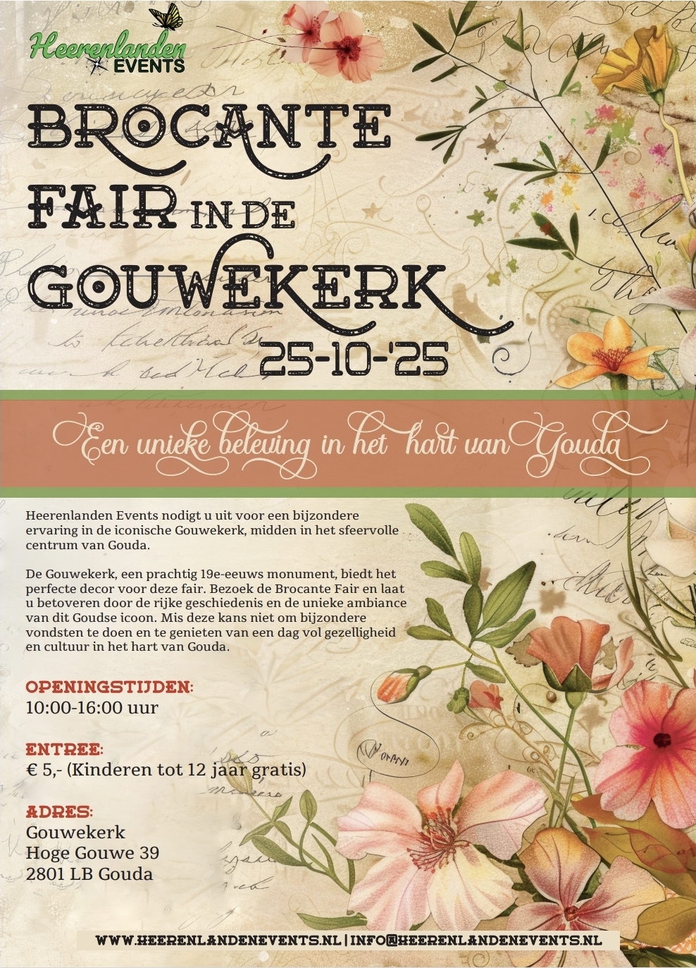 Brocante in de Gouwekerk in Gouda