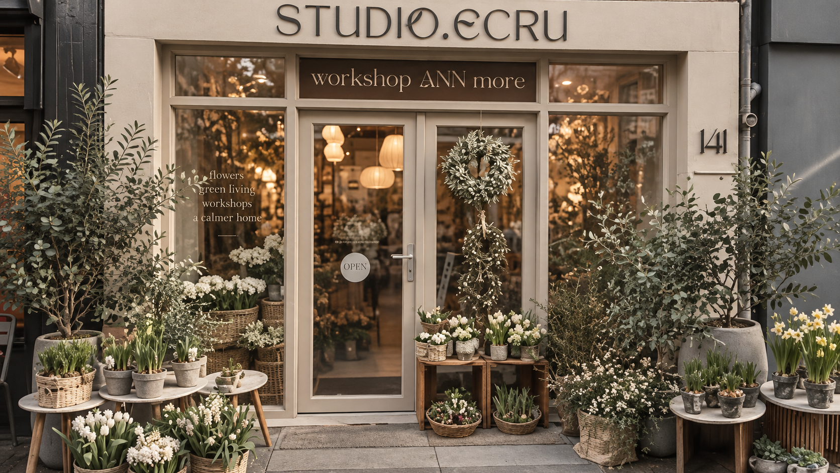 Studio Ecru Amersfoort | Kerstkrans workshop in oktober 2026