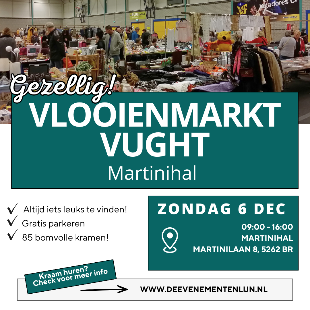 Binnenmarkt in de Martinihal in Vught op 6 december 2026