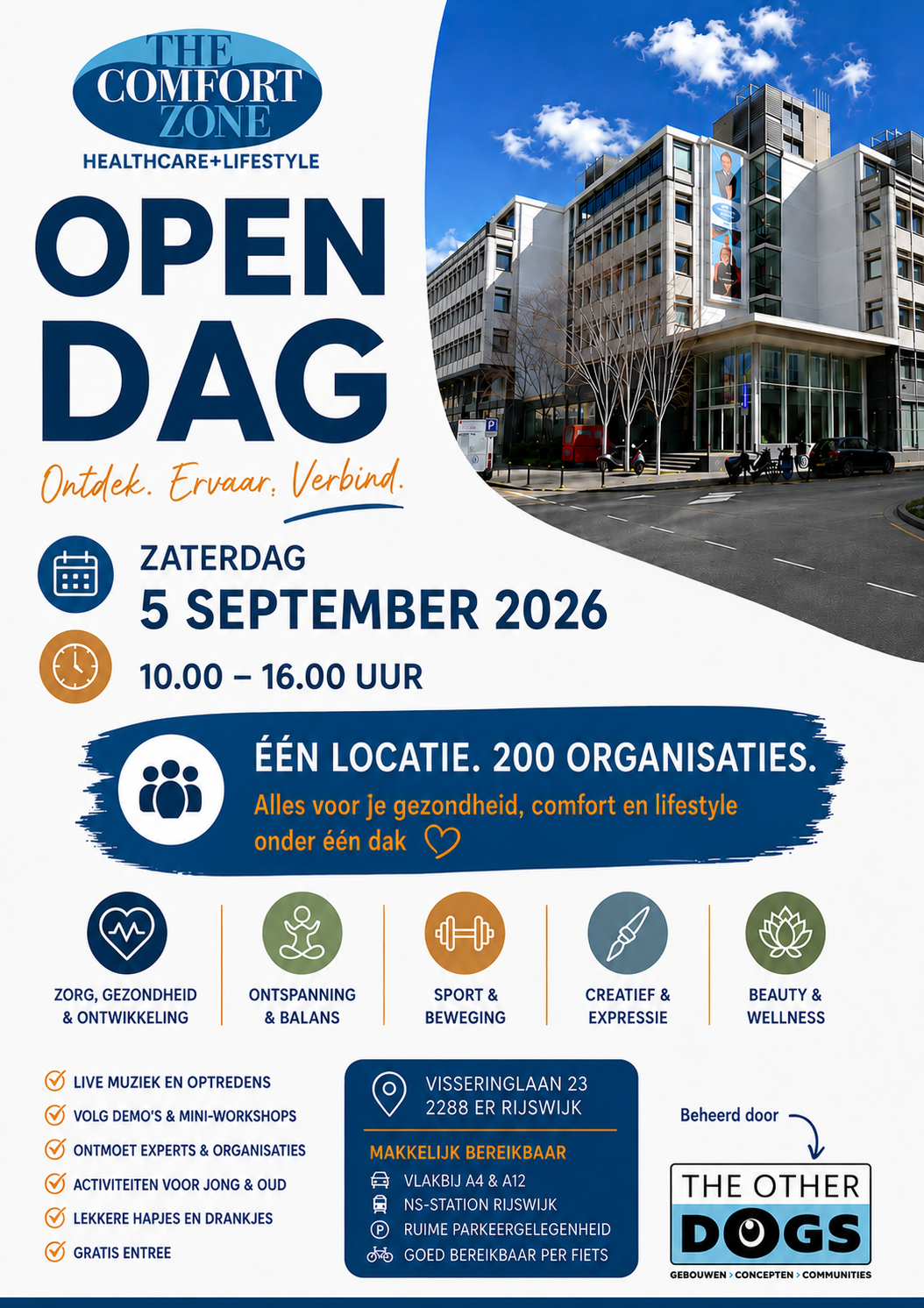 Open Dag The Comfort Zone Rijswijk 5 september 2026 met gratis workshops