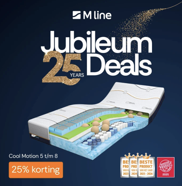 25% korting op M line Cool Motion-matrassen