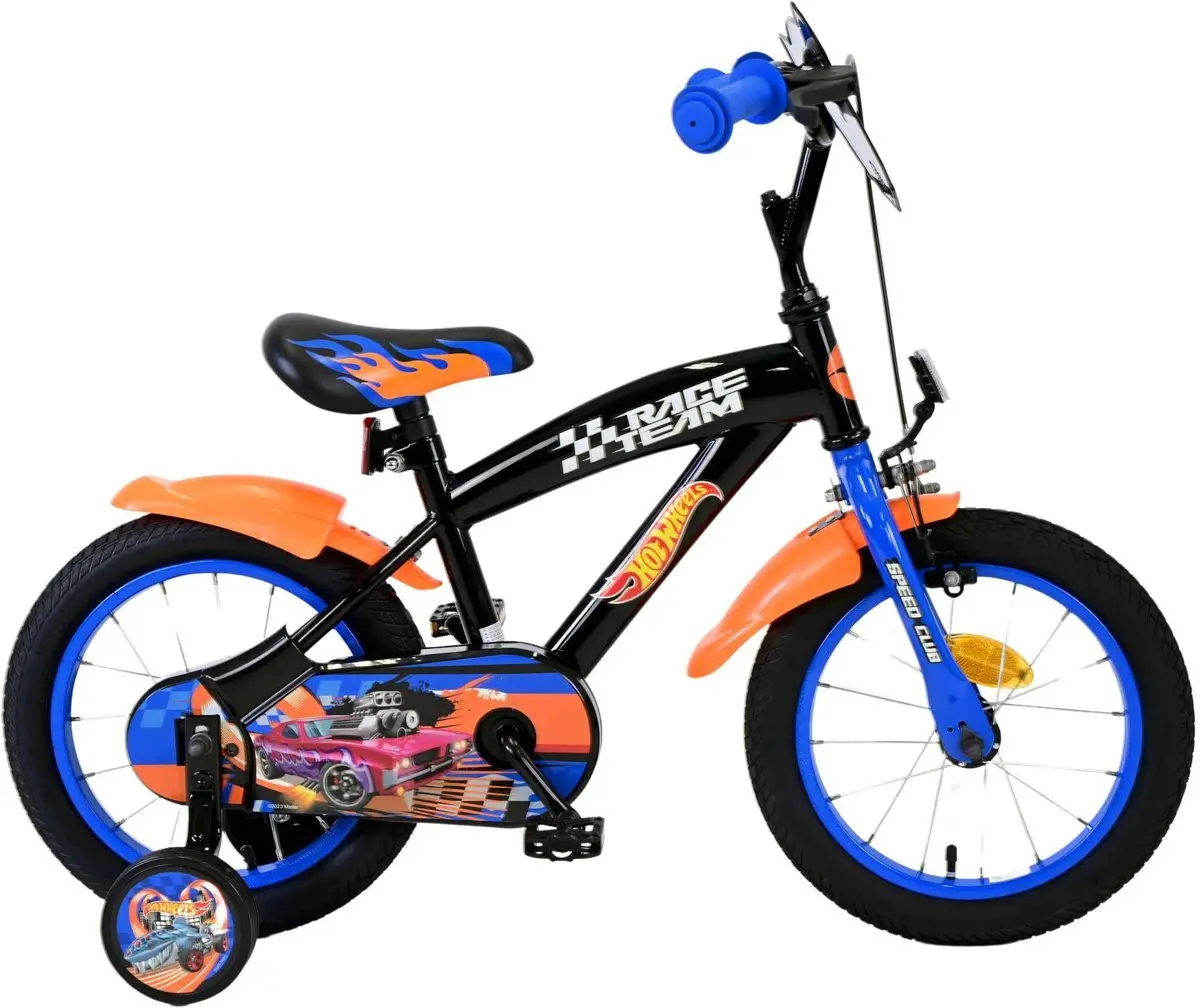 Hot Wheels Race Team kinderfiets zwartblauw 21 cm voor €149